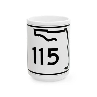 Florida 115 (Florida) (Road Sign) White Coffee Mug 15oz - Go Mug Yourself