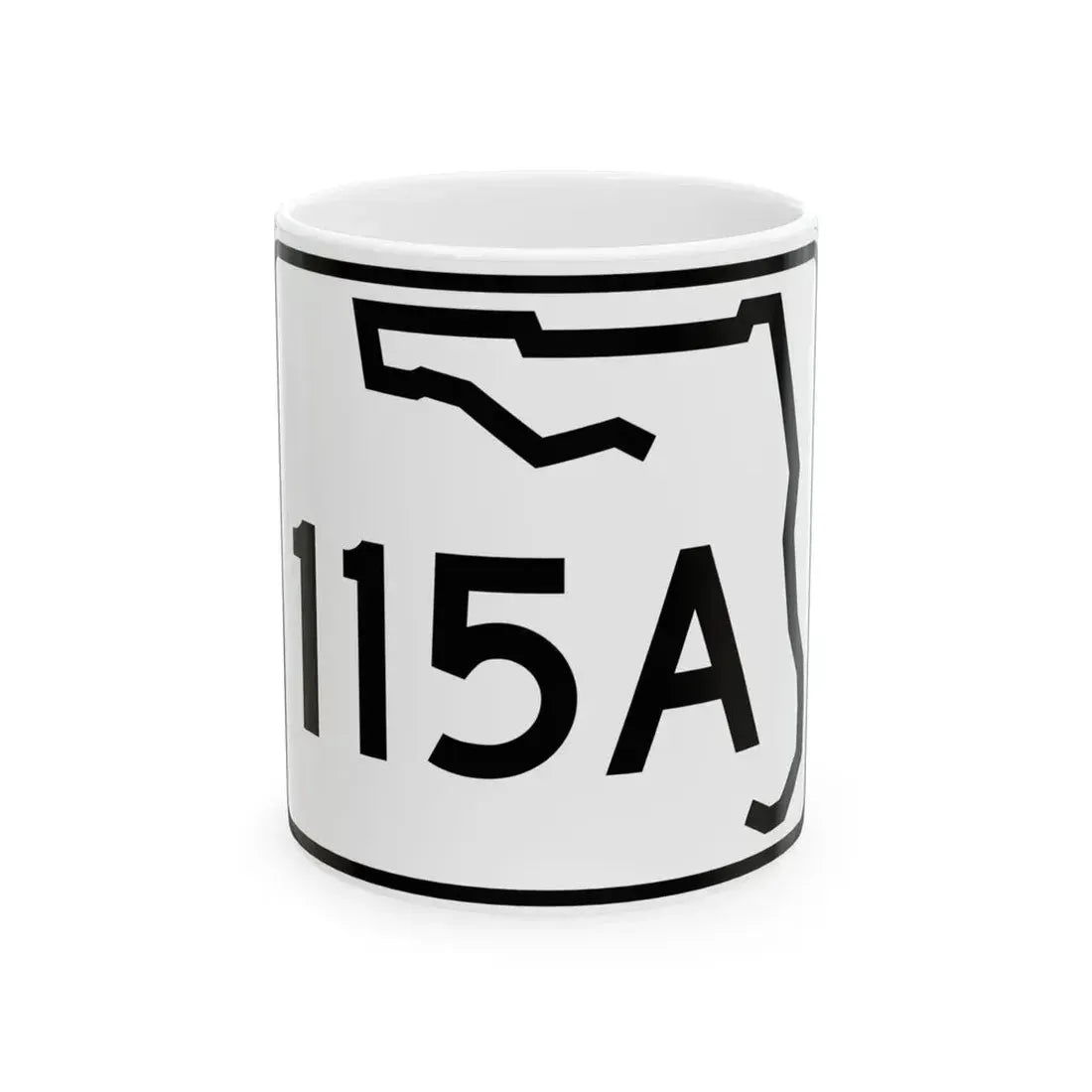 Florida 115A (Florida) (Road Sign) White Coffee Mug 11oz - Go Mug Yourself