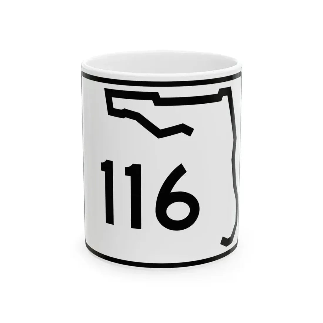 Florida 116 (Florida) (Road Sign) White Coffee Mug 11oz - Go Mug Yourself
