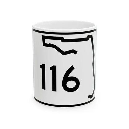 Florida 116 (Florida) (Road Sign) White Coffee Mug 11oz - Go Mug Yourself
