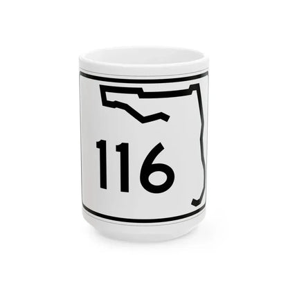 Florida 116 (Florida) (Road Sign) White Coffee Mug 15oz - Go Mug Yourself