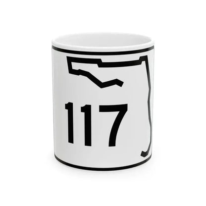 Florida 117 (Florida) (Road Sign) White Coffee Mug 11oz - Go Mug Yourself