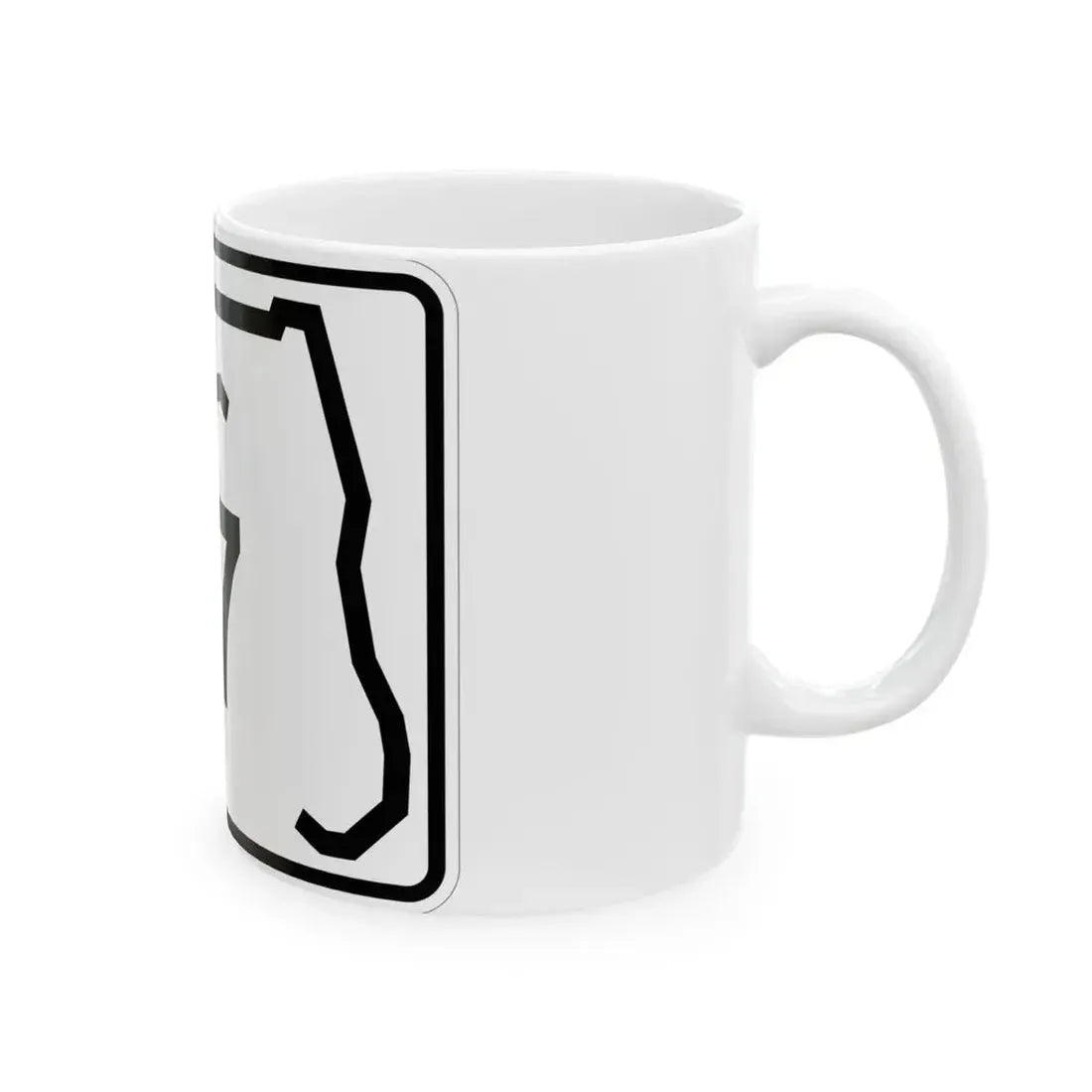 Florida 117 (Florida) (Road Sign) White Coffee Mug - Go Mug Yourself