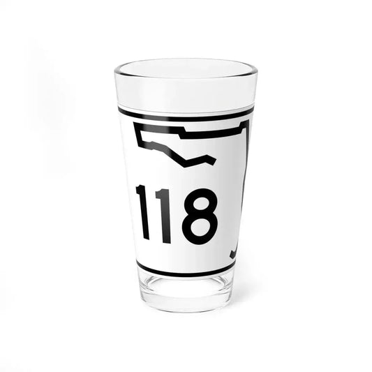 Florida 118 (Florida) (Road Sign) Pint Glass 16oz 16oz - Go Mug Yourself