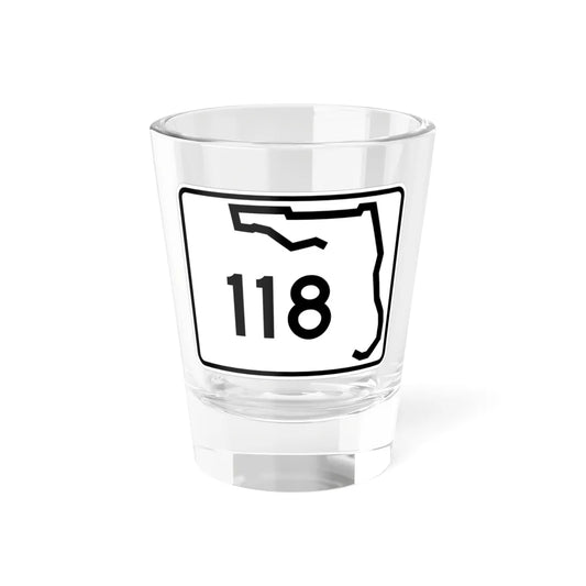 Florida 118 (Florida) (Road Sign) Shot Glass 1.5oz 1.5oz - Go Mug Yourself