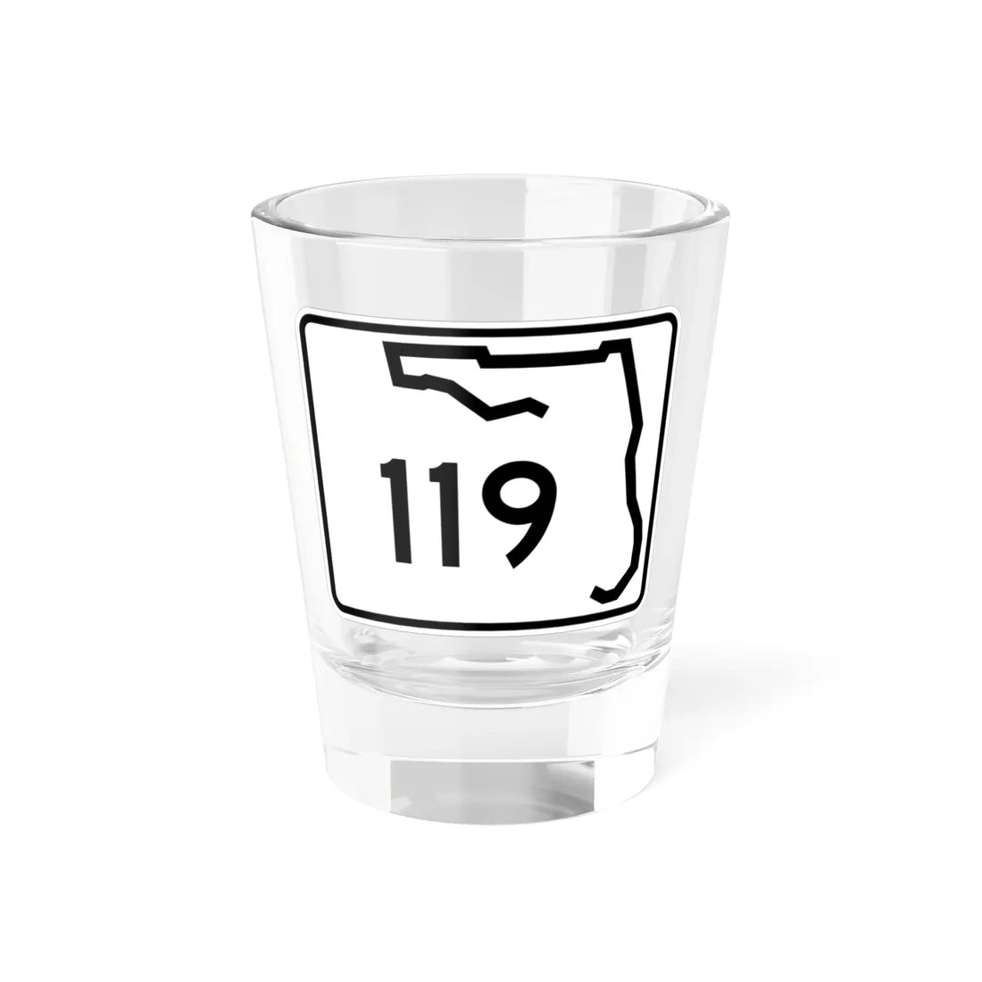 Florida 119 (Florida) (Road Sign) Shot Glass 1.5oz 1.5oz - Go Mug Yourself