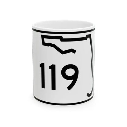 Florida 119 (Florida) (Road Sign) White Coffee Mug 11oz - Go Mug Yourself