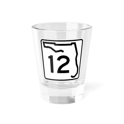Florida 12 (Florida) (Road Sign) Shot Glass 1.5oz 1.5oz - Go Mug Yourself