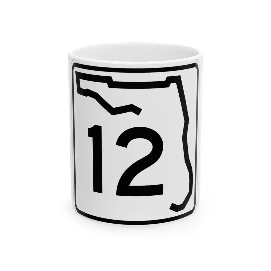 Florida 12 (Florida) (Road Sign) White Coffee Mug 11oz - Go Mug Yourself