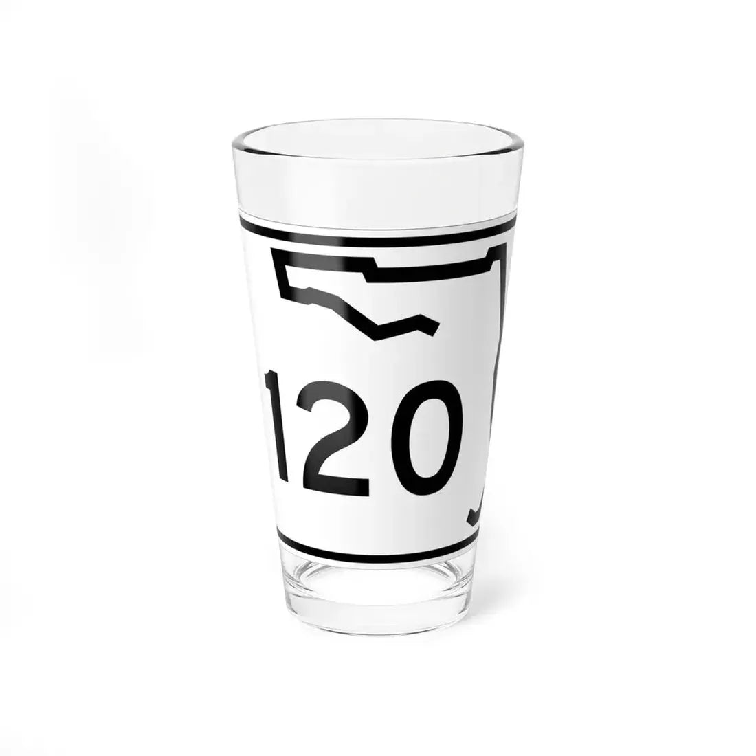 Florida 120 (Florida) (Road Sign) Pint Glss 16oz 16oz - Go Mug Yourself