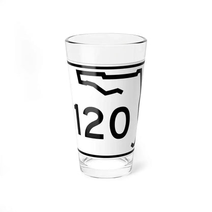 Florida 120 (Florida) (Road Sign) Pint Glss 16oz 16oz - Go Mug Yourself