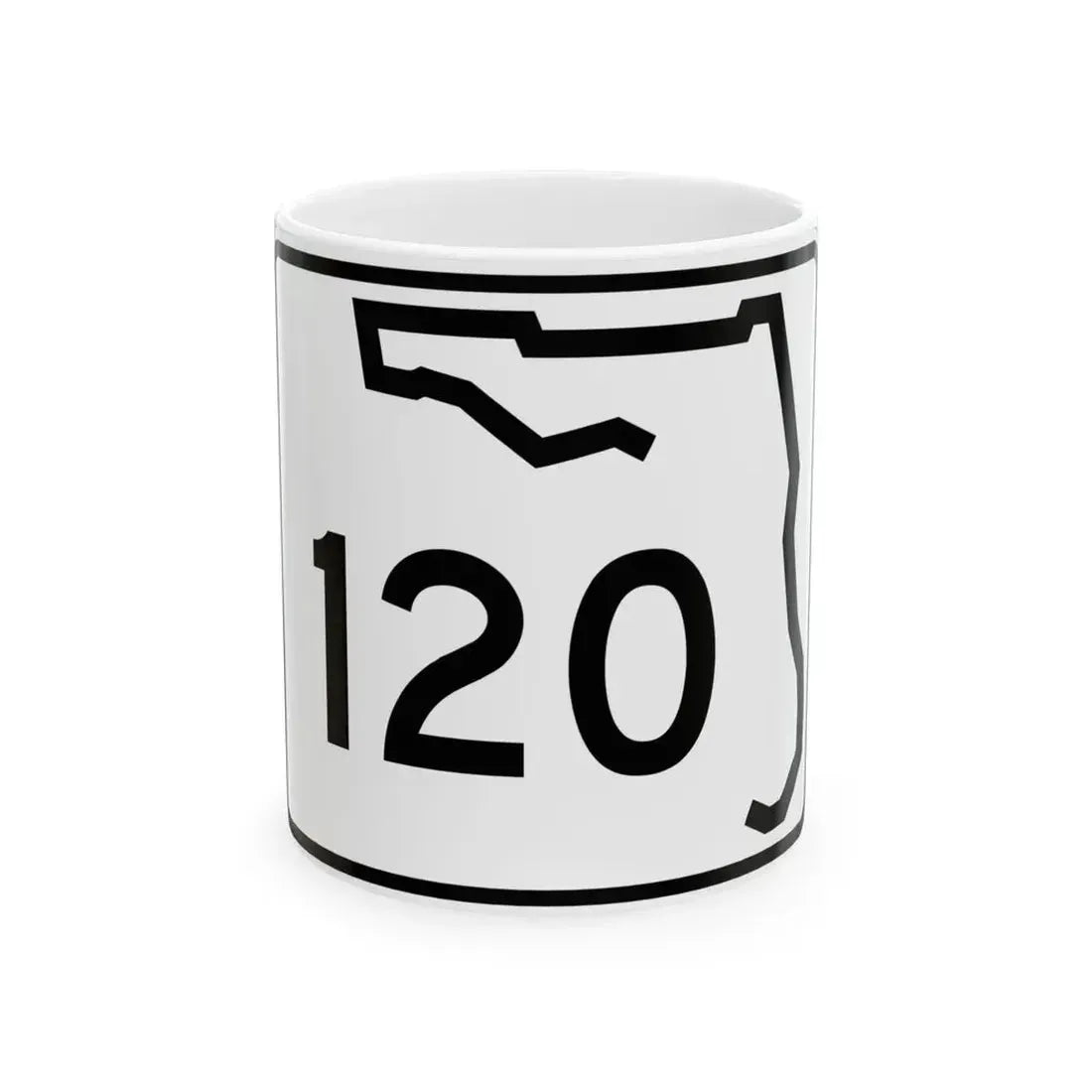 Florida 120 (Florida) (Road Sign) White Coffee Mug 11oz - Go Mug Yourself