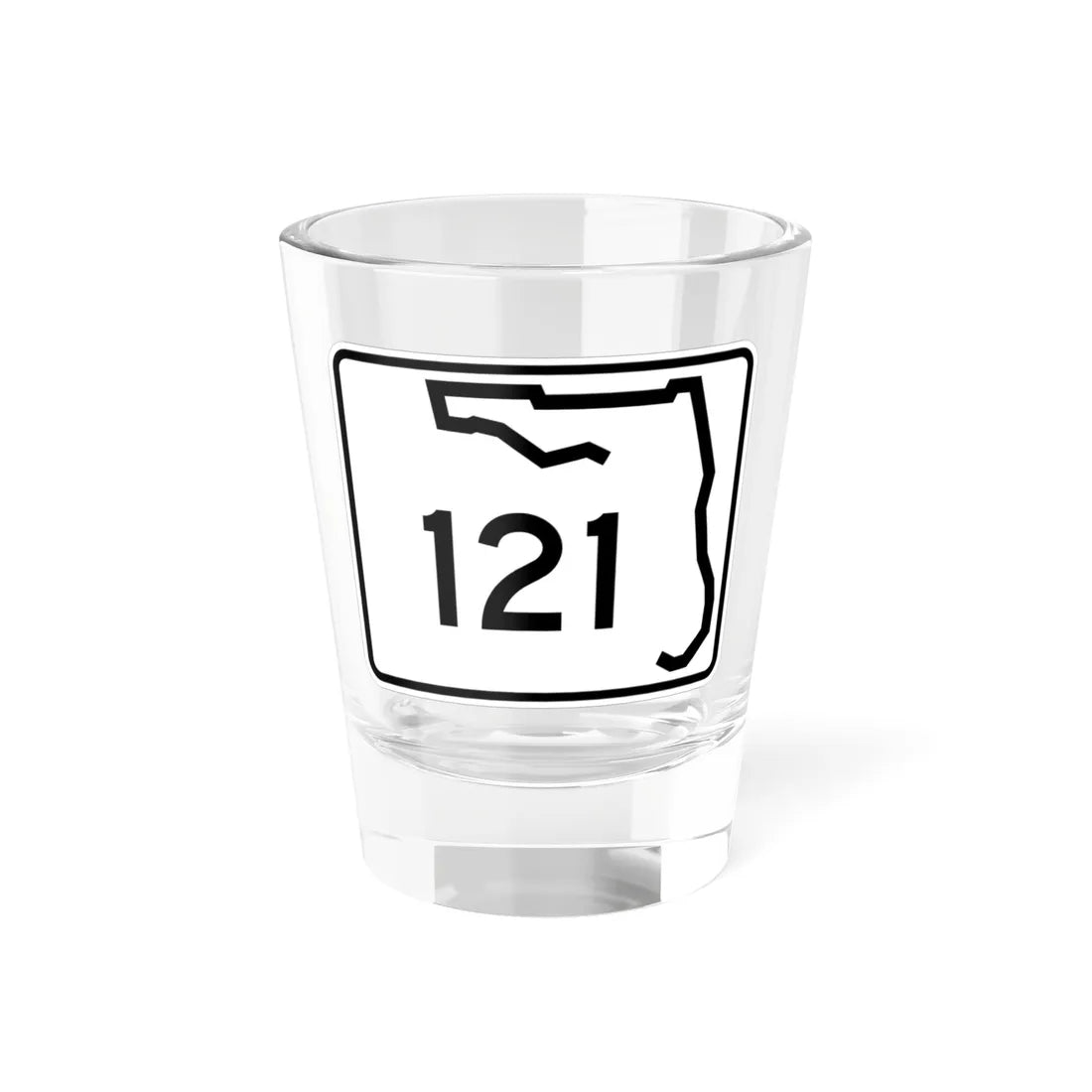Florida 121 (Florida) (Road Sign) Shot Glass 1.5oz 1.5oz - Go Mug Yourself
