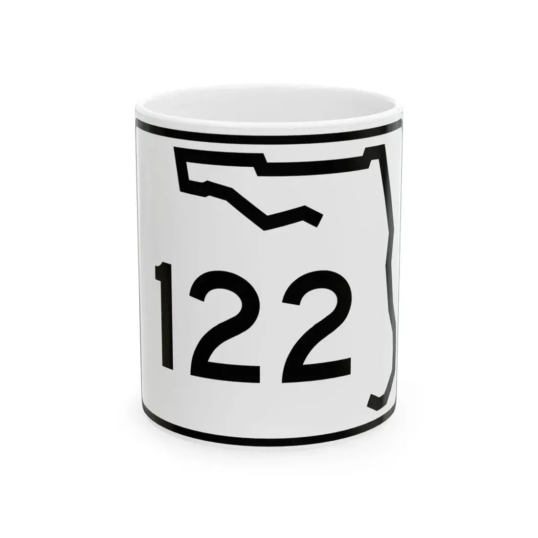 Florida 122 (Florida) (Road Sign) White Coffee Mug 11oz - Go Mug Yourself