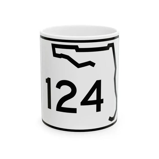Florida 124 (Florida) (Road Sign) White Coffee Mug 11oz - Go Mug Yourself