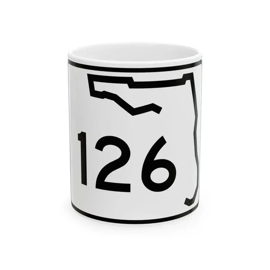 Florida 126 (Florida) (Road Sign) White Coffee Mug 11oz - Go Mug Yourself