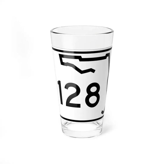 Florida 128 (Florida) (Road Sign) Pint Glss 16oz 16oz - Go Mug Yourself