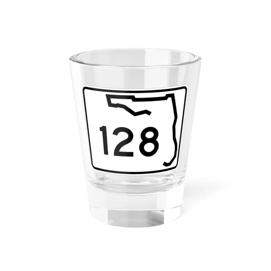 Florida 128 (Florida) (Road Sign) Shot Glass 1.5oz 1.5oz - Go Mug Yourself