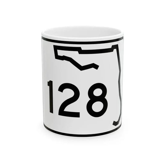 Florida 128 (Florida) (Road Sign) White Coffee Mug 11oz - Go Mug Yourself