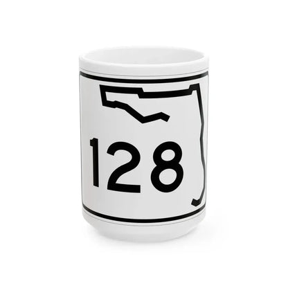 Florida 128 (Florida) (Road Sign) White Coffee Mug 15oz - Go Mug Yourself