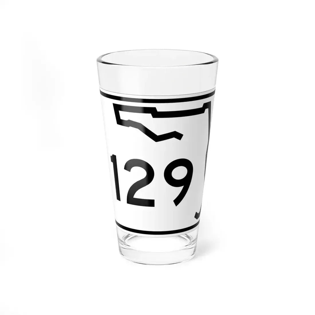 Florida 129 (Florida) (Road Sign) Pint Glss 16oz 16oz - Go Mug Yourself