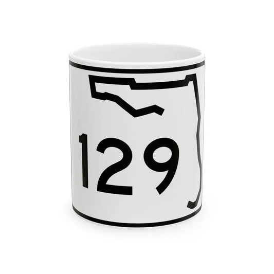 Florida 129 (Florida) (Road Sign) White Coffee Mug 11oz - Go Mug Yourself