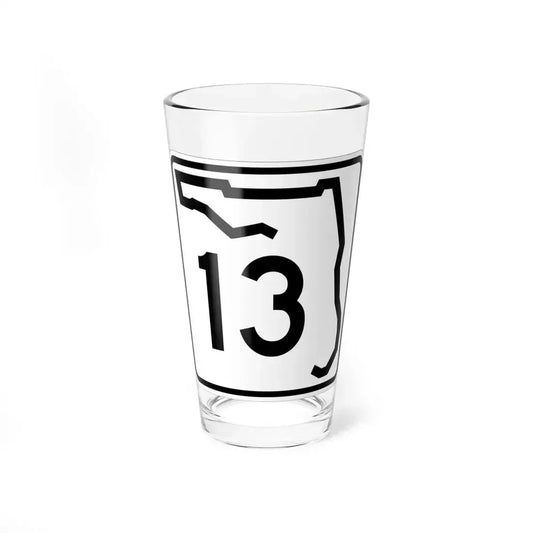 Florida 13 (Florida) (Road Sign) Pint Glass 16oz 16oz - Go Mug Yourself