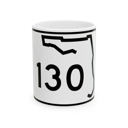 Florida 130 (Florida) (Road Sign) White Coffee Mug 11oz - Go Mug Yourself