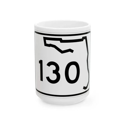 Florida 130 (Florida) (Road Sign) White Coffee Mug 15oz - Go Mug Yourself