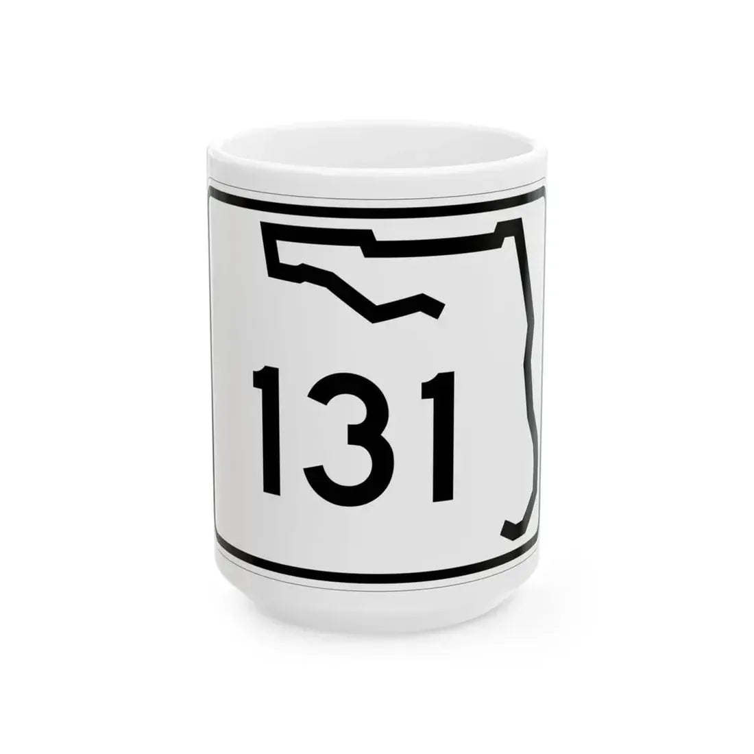 Florida 131 (Florida) (Road Sign) White Coffee Mug 15oz - Go Mug Yourself
