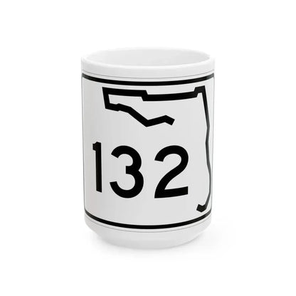 Florida 132 (Florida) (Road Sign) White Coffee Mug 15oz - Go Mug Yourself