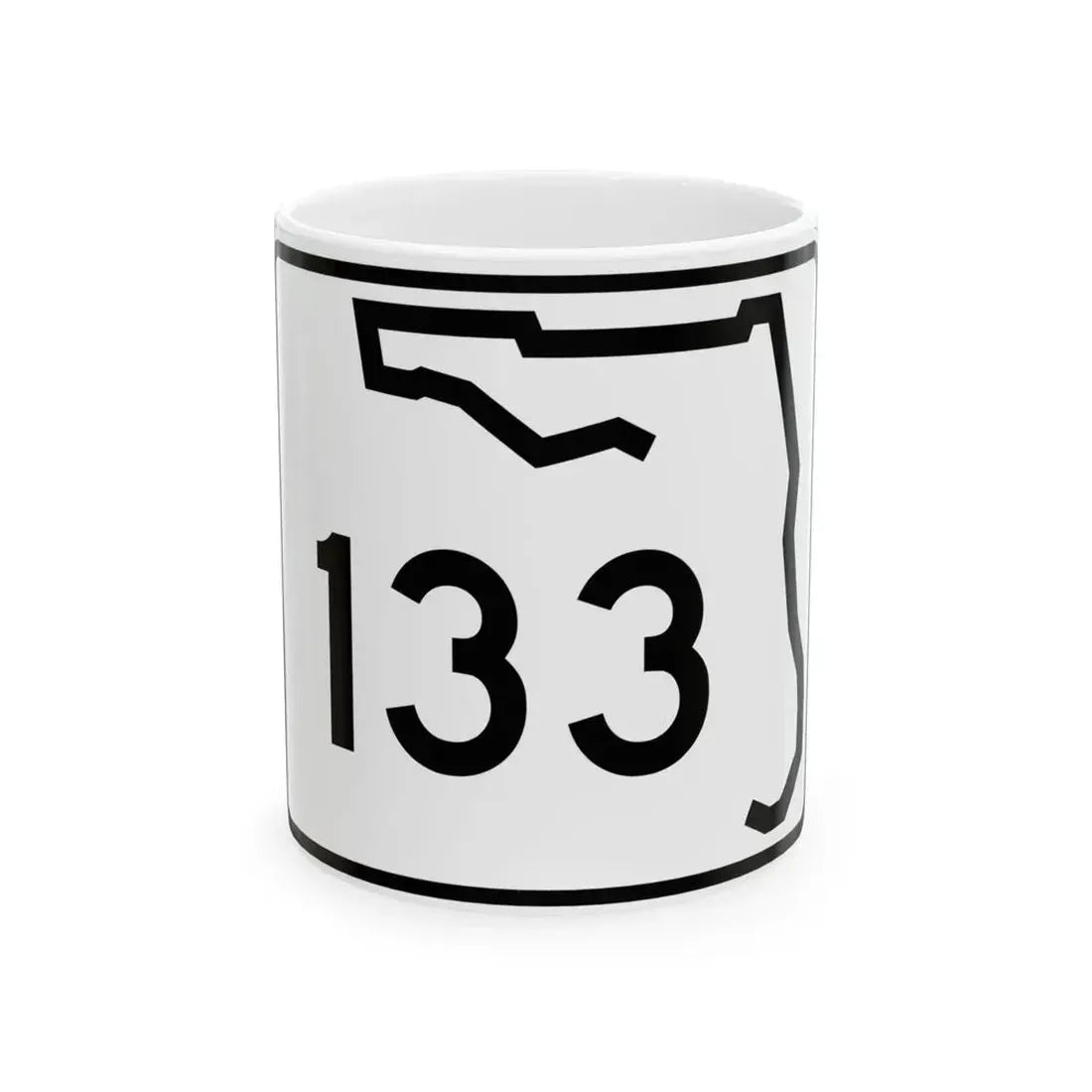Florida 133 (Florida) (Road Sign) White Coffee Mug 11oz - Go Mug Yourself
