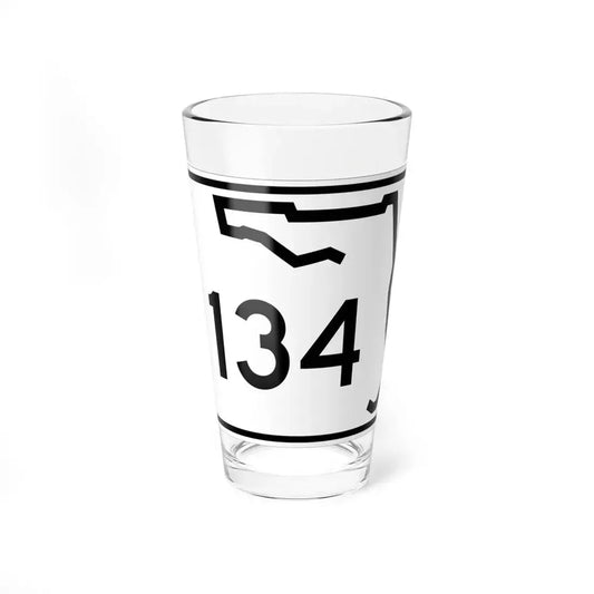 Florida 134 (Florida) (Road Sign) Pint Glass 16oz 16oz - Go Mug Yourself