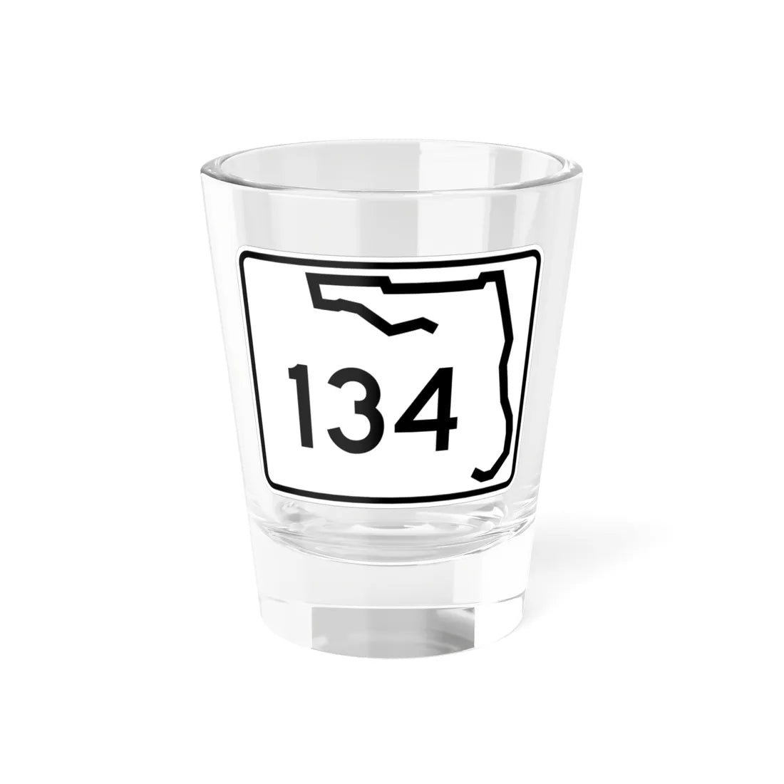 Florida 134 (Florida) (Road Sign) Shot Glass 1.5oz 1.5oz - Go Mug Yourself