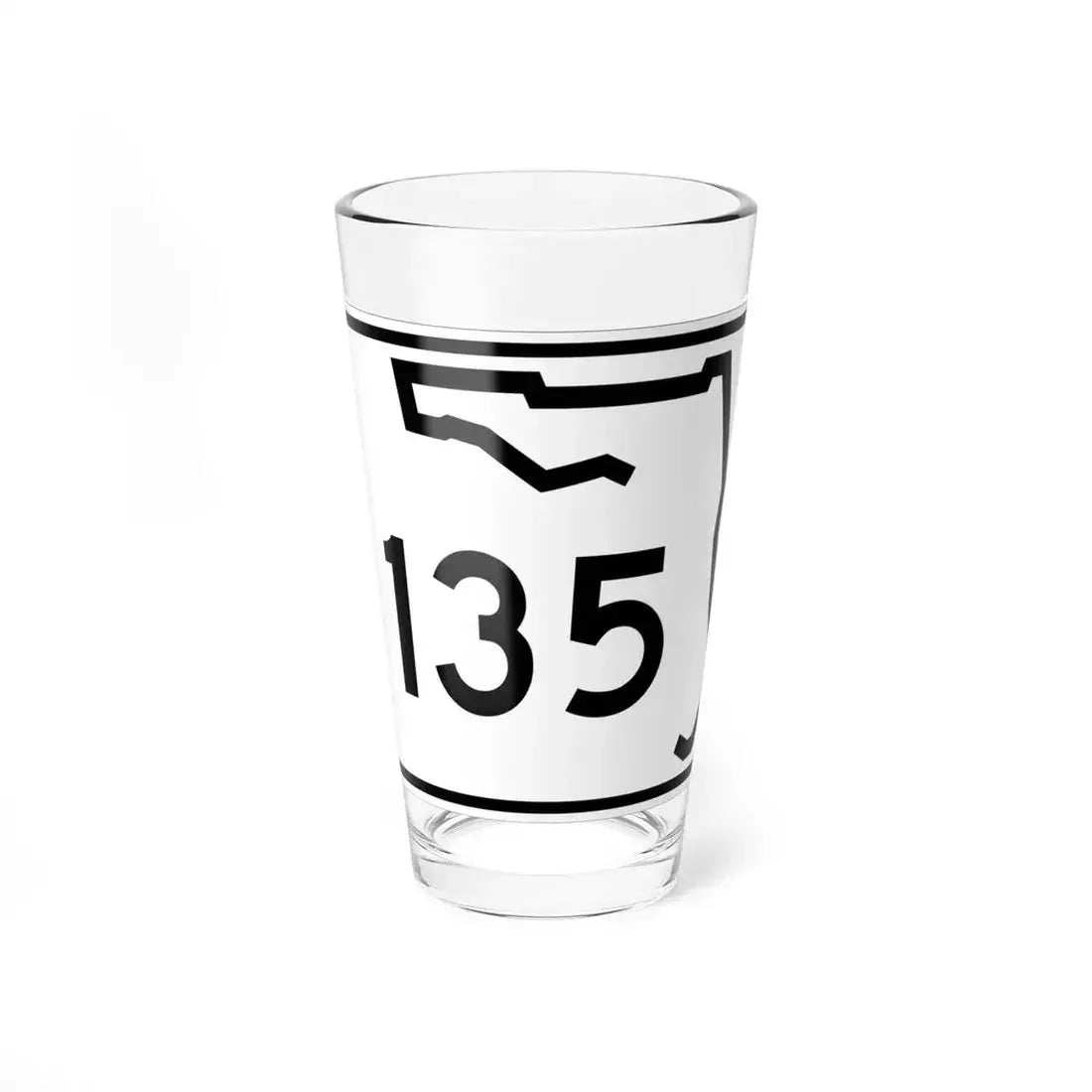Florida 135 (Florida) (Road Sign) Pint Glass 16oz 16oz - Go Mug Yourself