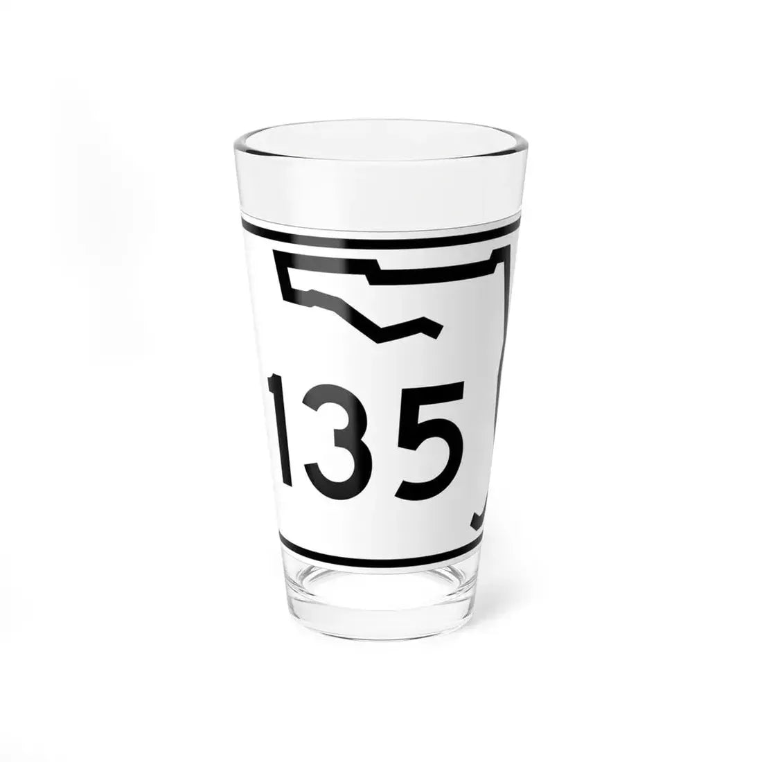 Florida 135 (Florida) (Road Sign) Pint Glss 16oz 16oz - Go Mug Yourself