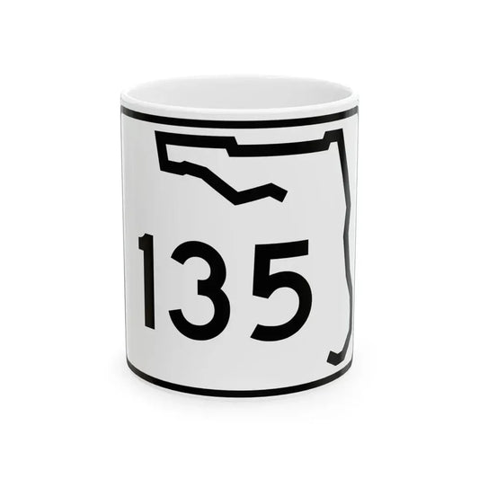 Florida 135 (Florida) (Road Sign) White Coffee Mug 11oz - Go Mug Yourself