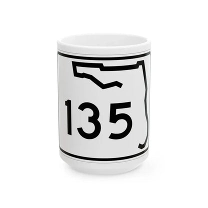 Florida 135 (Florida) (Road Sign) White Coffee Mug 15oz - Go Mug Yourself