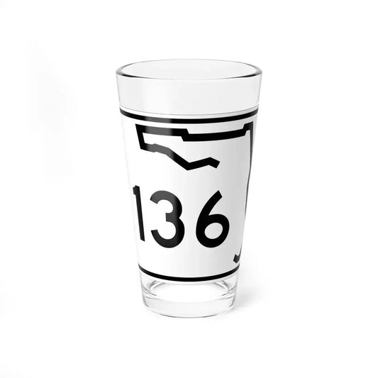 Florida 136 (Florida) (Road Sign) Pint Glass 16oz 16oz - Go Mug Yourself