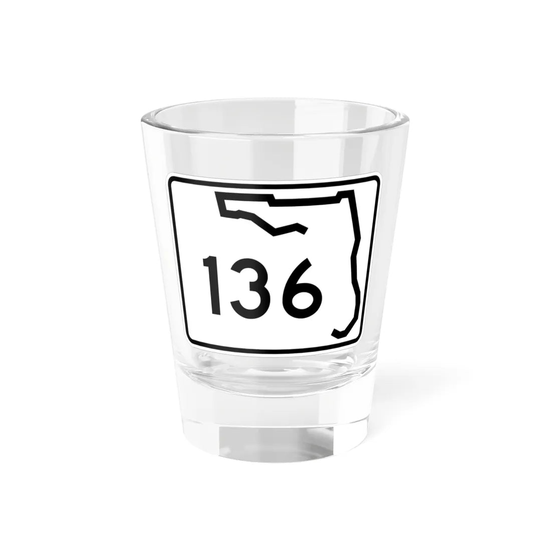 Florida 136 (Florida) (Road Sign) Shot Glass 1.5oz 1.5oz - Go Mug Yourself