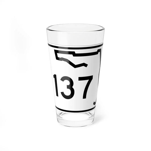 Florida 137 (Florida) (Road Sign) Pint Glass 16oz 16oz - Go Mug Yourself