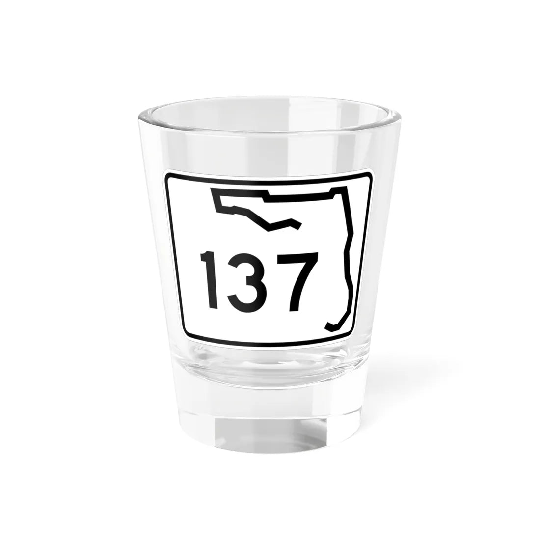 Florida 137 (Florida) (Road Sign) Shot Glass 1.5oz 1.5oz - Go Mug Yourself