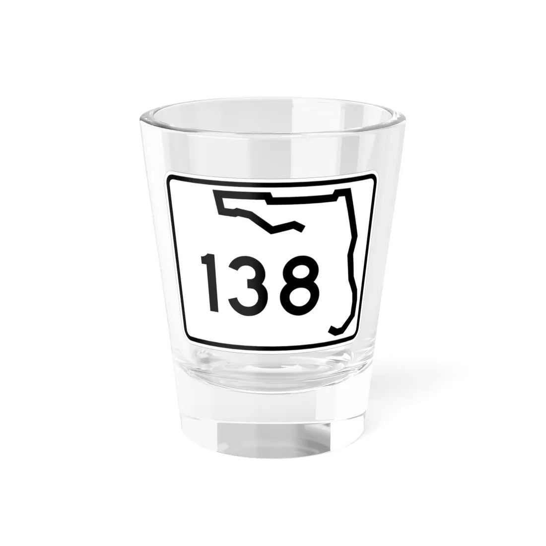 Florida 138 (Florida) (Road Sign) Shot Glass 1.5oz 1.5oz - Go Mug Yourself