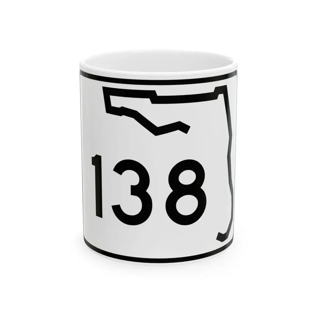 Florida 138 (Florida) (Road Sign) White Coffee Mug 11oz - Go Mug Yourself