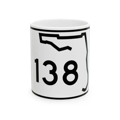 Florida 138 (Florida) (Road Sign) White Coffee Mug 11oz - Go Mug Yourself
