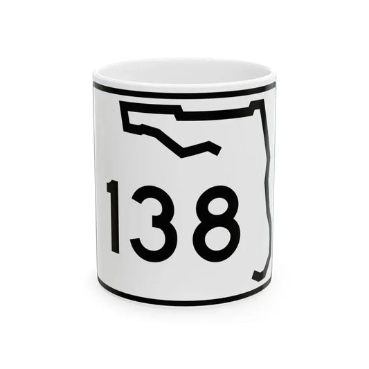 Florida 138 (Florida) (Road Sign) White Coffee Mug 11oz - Go Mug Yourself
