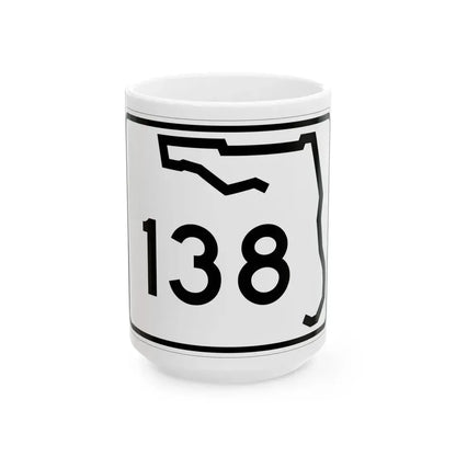 Florida 138 (Florida) (Road Sign) White Coffee Mug 15oz - Go Mug Yourself