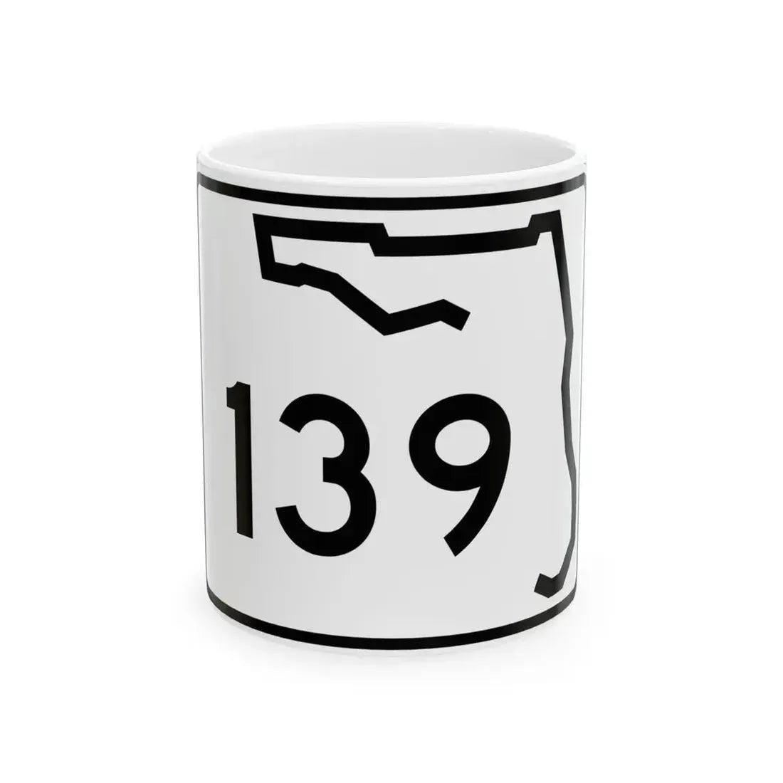 Florida 139 (Florida) (Road Sign) White Coffee Mug 11oz - Go Mug Yourself