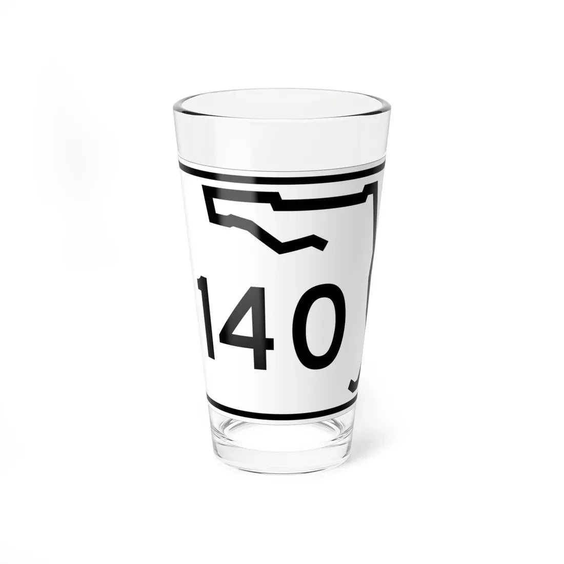 Florida 140 (Florida) (Road Sign) Pint Glass 16oz 16oz - Go Mug Yourself