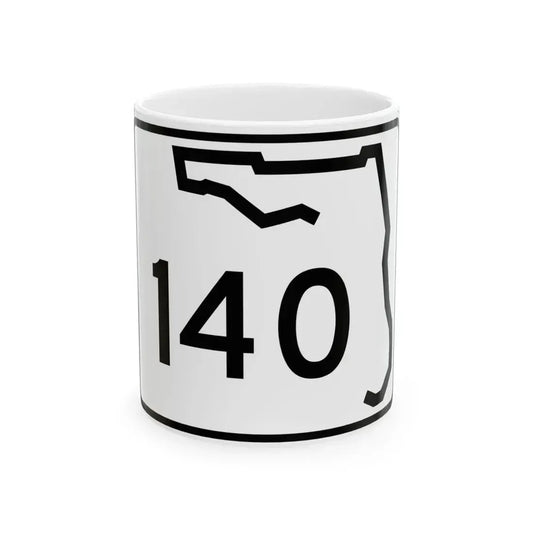 Florida 140 (Florida) (Road Sign) White Coffee Mug 11oz - Go Mug Yourself